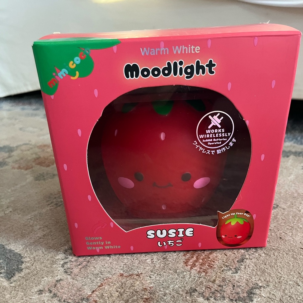 Mimicoco Pink/Red Strawberry Susie Moodlight